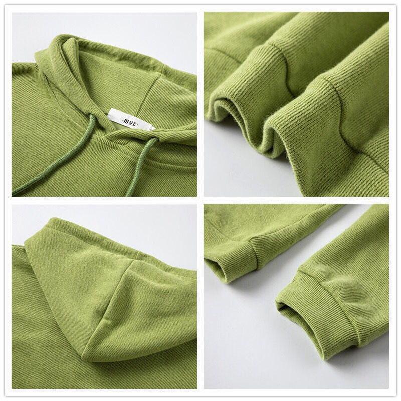 Loose Oversize Hoodies Woman Sweatshirt  Female Hoodies Short Sweat-shirts