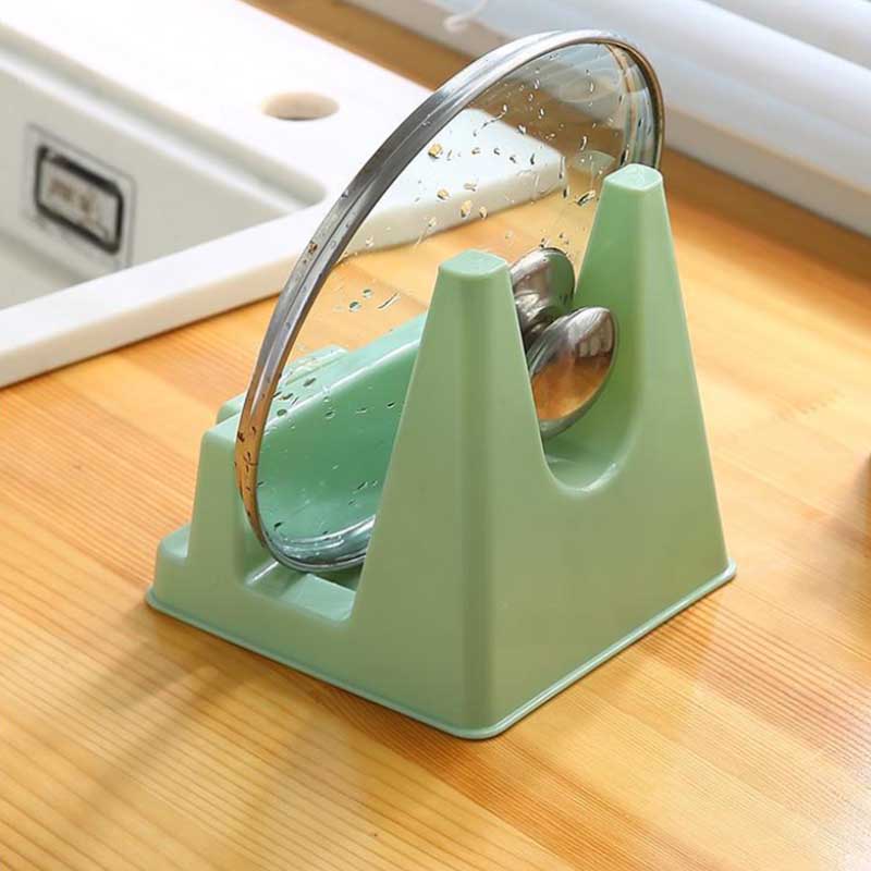 2pcs Multifunction Organizer Plastic Inserts Cover Lid Stand Holder Pot Pan Shelf Ladle Rack Spoon Rests