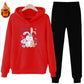 Two-piece Thin Hoodie Women's Long-sleeved Hooded Loose Casual Sports Suit Sweet Comfortable Sweat-absorbent and Breathable