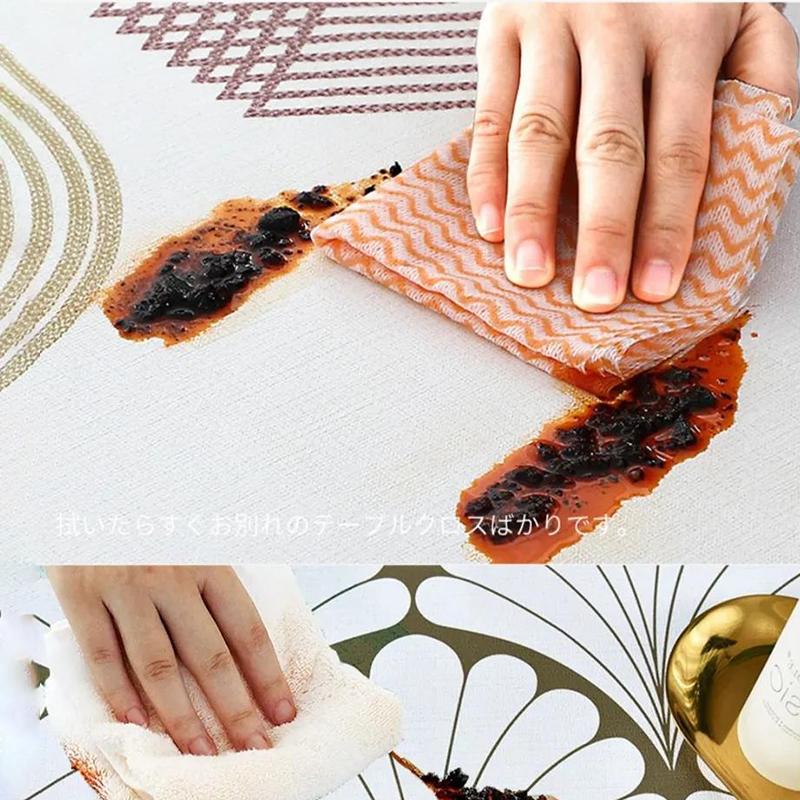 PEVA Disposable Oil-proof Waterproof and Easy-to-wipe Coffee Table Tablecloth Square Rectangular Tablecloth European Pastoral Style