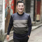 Autumn and Winter Bottoming Sweater Sweater Round Neck Pullover Sweater Loose Plus Velvet Warm Top Suitable for Middle-aged and Elderly Men