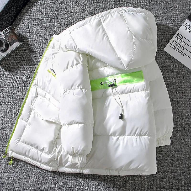 Girls Down Padded Jacket Thick Warm Hooded Jacket Winter Padded Jacket