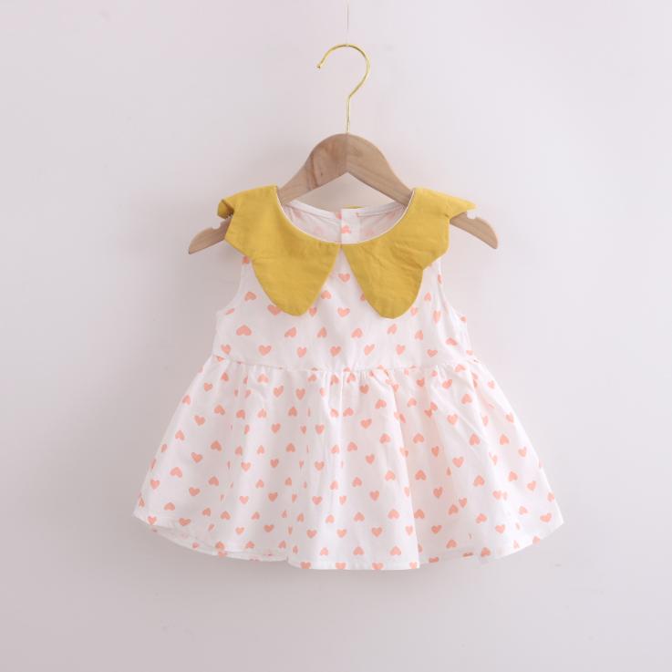 Summer  Korean Style Baby Girls' Dress 0-4 Year Old Children Lovely A-line Princess Dress Children's Dress