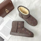 Women's Snow Boots Short Tube Snow Cotton One-step Plus Fleece Padded Short Boots
