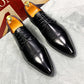 Pointed Leather Shoes Large Size Increased Lether Shoes Casual Shoes Business Men Leather Shoes