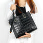 The First Layer of Cowhide Crocodile Pattern Women's Handbags Shoulder Bag Women Fashion Shopping Leather Handbags Large Bags