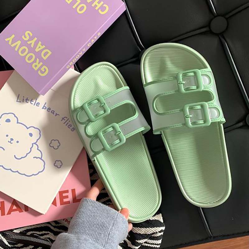 Cute Girl Heart Sandals and Slippers Student Home Fashion Non-slip Indoor Outdoor Sandals and Slippers Female Summer