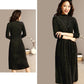 Autumn and Winter Long Thick Sweater Skirt Knitted Slim Mohair Dress Warm All-match Female Base Dress