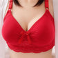 Comfortable Thin Soft Breathable Beautiful Backlit No Steel Ring Gathered Collected and Anti-sagging Women's Underwear Bra