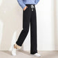 Autumn Winter Plus Velvet Thickened Wide-leg Pants Women's High-waist Straight-leg Pants Loose Casual Long Pants