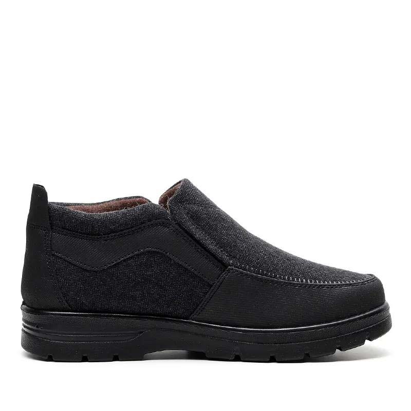 Men's Cloth Shoes Plus Velvet Warm Anti-skid Cotton Shoes Middle-aged Elderly Winter Wool Shoes