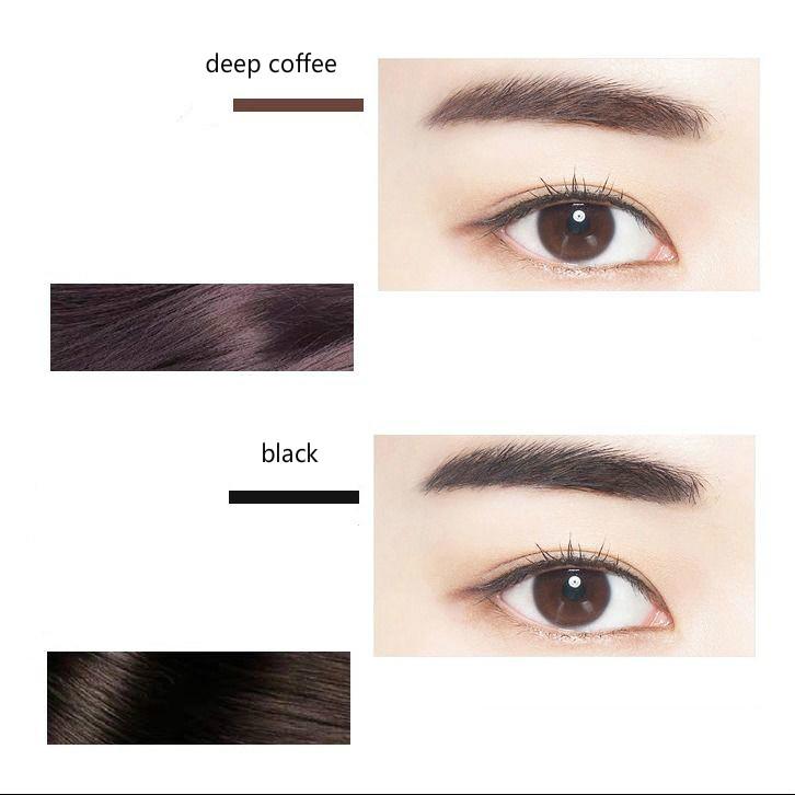 Eye shadow eyebrow pencil eyeliner set non-marking easy to color hard refill] Pull eyebrow pencil