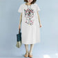 Women's Plus Size Loose Mid-length Dress Slim Ethnic Style Skirt