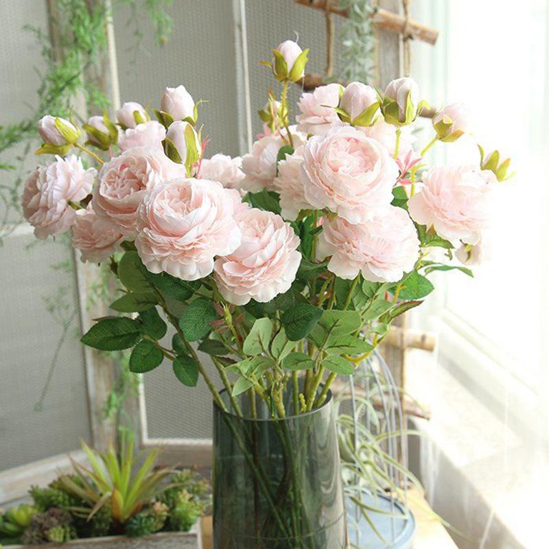 Simulation Peony Flower Home Living Room Decoration Dried Flowers Artificial Flowers Silk Flower Ornaments