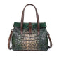 Handbag Female Bag Head Layer Cowhide Crocodile Pattern Handmade Retro One-shoulder Messenger Leather Retro Female Bag
