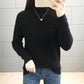 Women's high-necked Sweater Short Loose Thickened Pullover Sweater Fall/Winter Knit Jumper Bottoming Shirt
