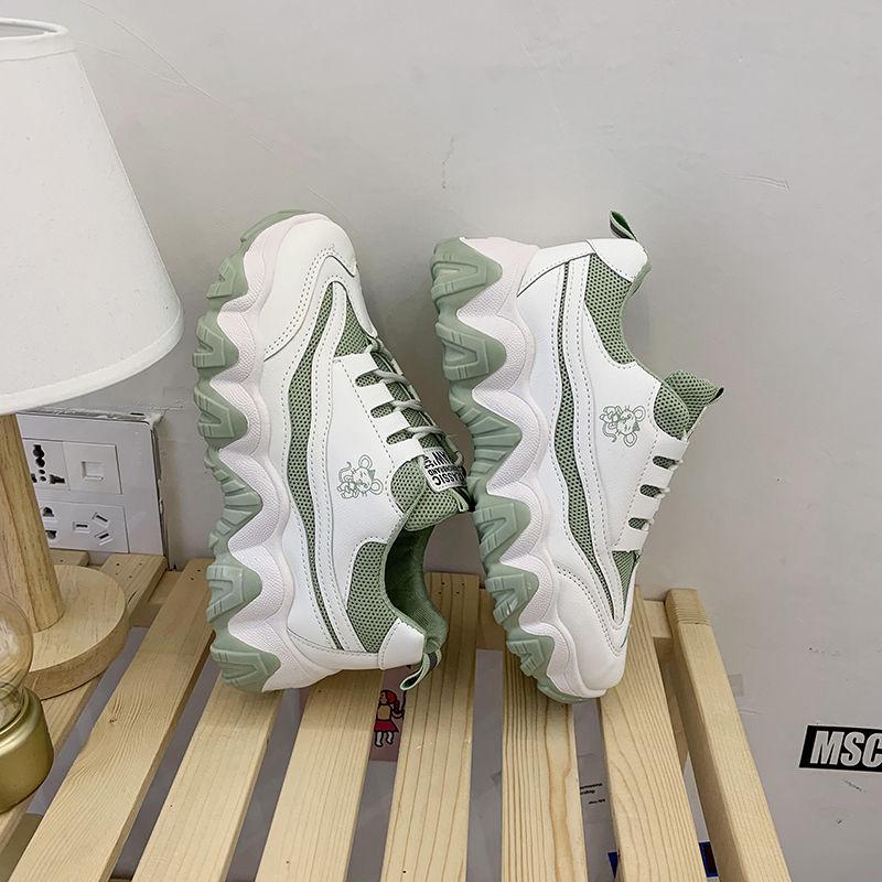 2020 Platform Sneakers Women Spring Dad Shoes Height Increased Casual Shoes Breathing Leisure Shoes