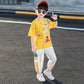 Two-piece suits Boys' Summer Clothes Short-sleeved Children's Wear Little Summer Big Children's Primary School Sports Suit