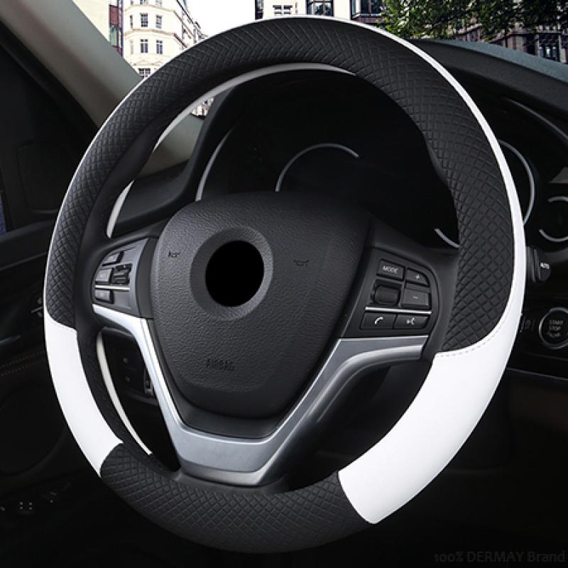 Universal Car Steering Wheel Cover Skid Proof Auto Steering Wheel Cover Leather Protect Cover