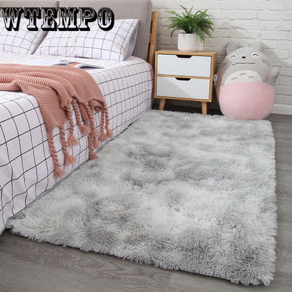 Plush mats living room carpet soft bedroom blanket coffee table mat Nordic wind plush carpet