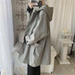Autumn and Winter Casual Windbreaker Mid-length Coat Loose Men's Hooded Jacket