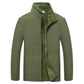 Middle-aged and Elderly Men's Jacket Autumn and Winter Plus Velvet Thick Cotton Coat Warm Fleece Jacket
