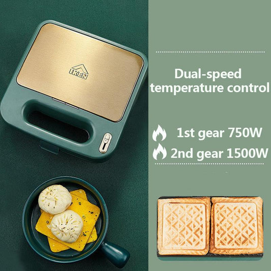 750W/1500W Dual-speed Frying and Grilling Machine Dual-disc Waffle Maker Sandwich Maker Kitchen Supplies