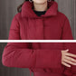 Long Down Jacket Fashion Casual Waist Belted Cotton Jacket Lengthened Thick Loose Over-the-knee Windbreaker Jacket