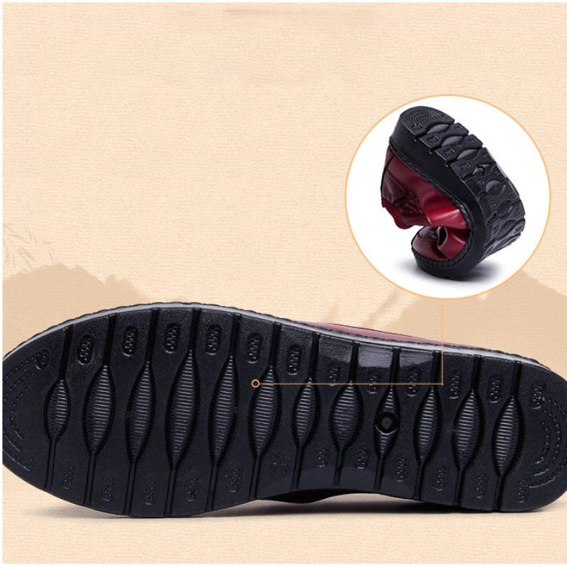 Soft-soled Comfortable Casual Non-slip Round-toe Flat-bottomed Women's Shoes Fleece Warm and Comfortable Cotton Shoes