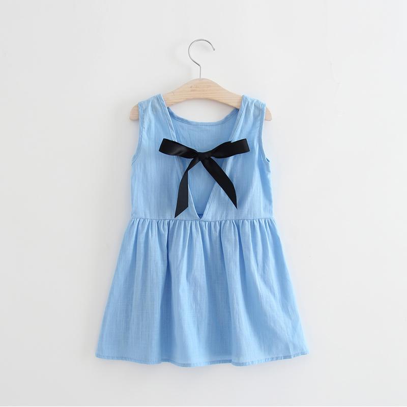 1-7 Years Baby Girls Sleeveless Flower Print Dresses Clothes Kids Summer Princess Dress Children Party Ball Pageant Dress Outfit