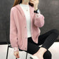 Imitated Mink Velvet Jacket Women's Spring and Autumn Clothes All-match Thin Short Hooded Knitted Cardigan