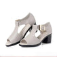 Fish Mouth Sandals Women Spring and Summer Rome Women's Thick Heels All-match Middle-heel Women's Shoes Middle-aged Mother Shoes