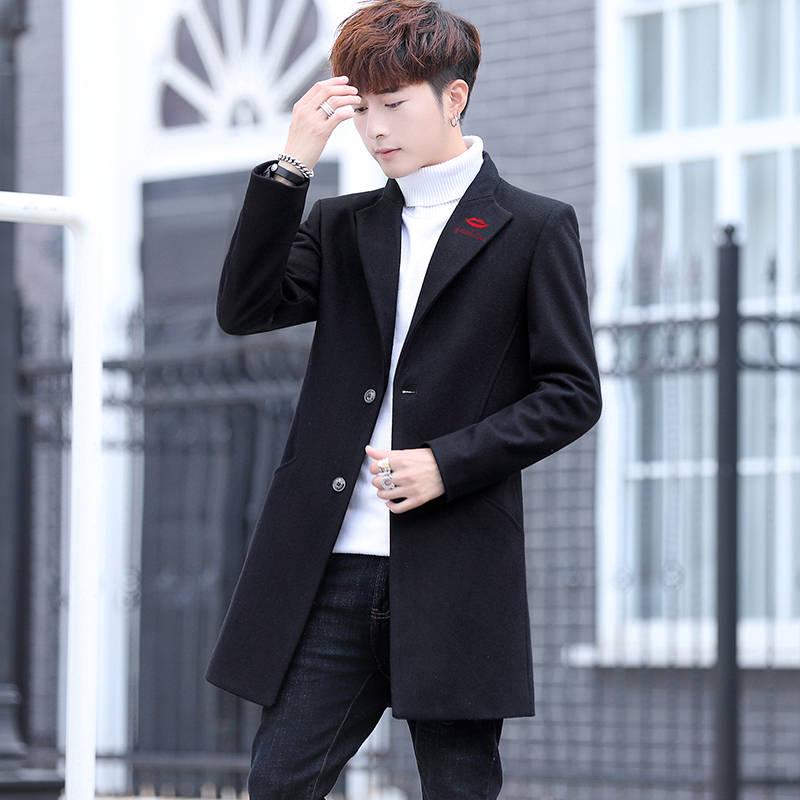 Winter Wool Coat Slim Fit Jackets Mens Casual Warm Outerwear Jacket and coat Men Pea Coat Size M-3X