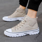 Vintage High-top Denim Shoes Fashion Boys Canvas Shoes Korean Fashion Casual Shoes