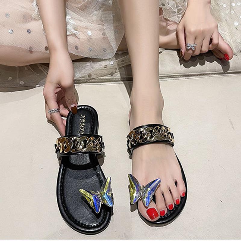 Slippers Female Summer Wear Fashion Korean Fairy Style Flat Flip Flops