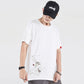 Pure Cotton Half-sleeved Trend Loose Short-sleeved T-shirt Men's Phoenix Embroidery T-shirt
