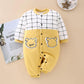 Baby Warm Cotton Clothes Fall and Winter Outing Jumpsuits for Boys and Girls Baby Padded Cotton-padded Clothes Newborn Baby Cotton Padded Clothes