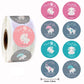 500pcs 4 Styles Thank You Sticker for Seal Labels Round Floral Multi Color Labels Sticker Handmade Offer Stationery Sticker