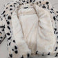 Girls Leopard Print Imitation Fur Jacket Children Korean Version Loose Western Style Lapel Autumn and Winter Plush Thick Cotton Jacket