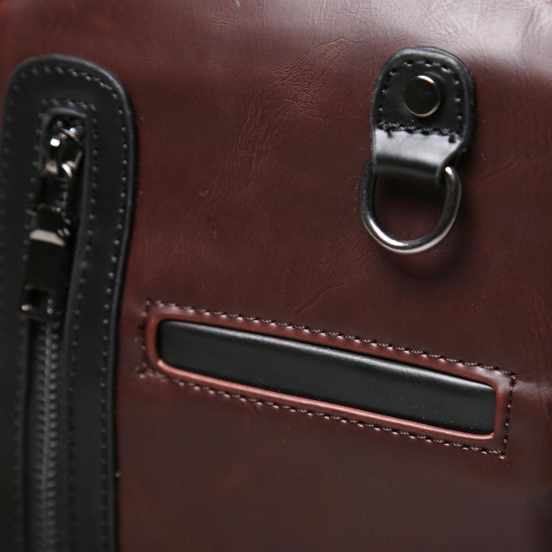 Chest Bag Men's Horse Leather Large Capacity Crossbody Outdoor Riding Sports Shoulder Bag