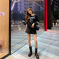 Round Neck Heavy Industry Sweater Women Autumn Loose Long-sleeved Shirt Letter Stitching Fashion Sweater
