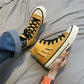 Spring Summer Men's Shoes Korean Version of The Trend of High-top Shoes Men's Casual Wild Shoes Cutout Distressed Canvas Shoes