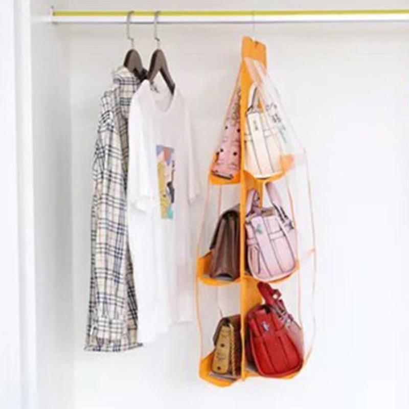 Transparent Bag Storage Hanging Bag Hanging Storage Bag Fabric Dust Bag Closet Wall Hanging Storage Rack Dust Bag