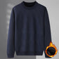 Autumn and Winter Sweaters Plus Velvet Thick Warm Bottoming Shirt Fashion Trend Suitable for Middle-aged and Elderly Men