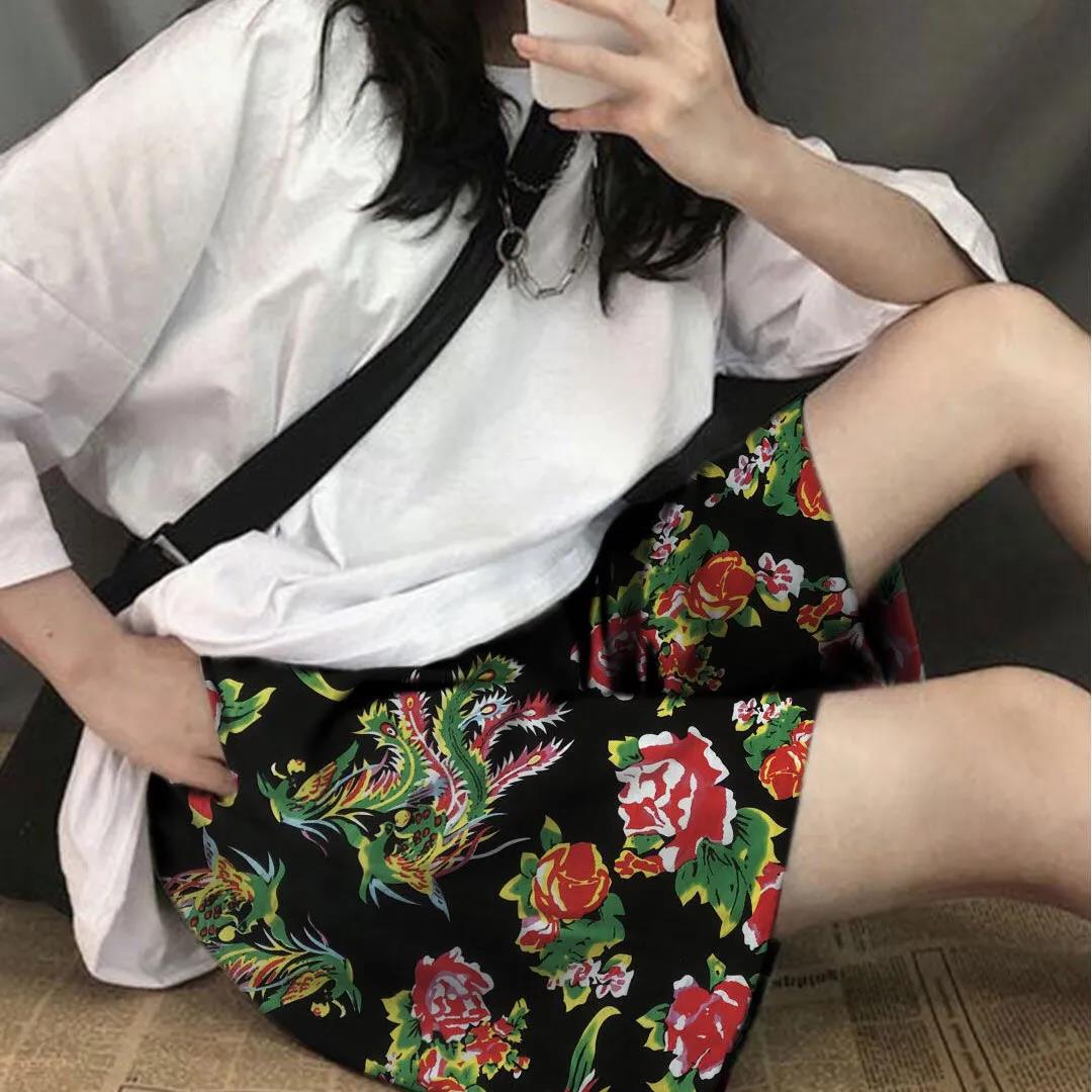 China Style Big Flowered Pants Original Sufeng Net Safflower Pants Loose Hip Hop Casual Pants Men's and Women's Fashion