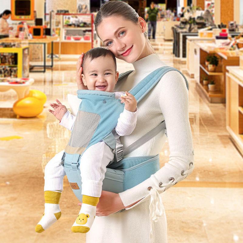 Baby Carrier Waist Stool Summer Breathable Lightweight Multi-functional  Go Out To Hold The Baby Artifact Before and After The Four Seasons Universal