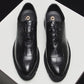 Men's Thick-soled Plaid Leather Shoes Leather Pointed Toe British Business Shoes Casual Shoes Formal Wear Men's Shoes Wedding Husband Shoes Dad Shoes