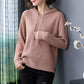 Spring  Autumn Hooded Sweater Women's Top Long Sleeve Knitted Sweater Coat All-match Hoodie Bottoming Shirt