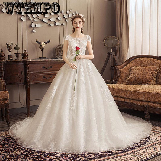 Formal Sexy Sweetheart Lace Elegant  ball gown lace up back formal bride dresses wedding dress