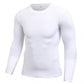 Silk Cotton Sports Tights Men's Fitness Clothing Basketball Bottoming Shirt Quick-drying Compression Long-sleeved T-shirt